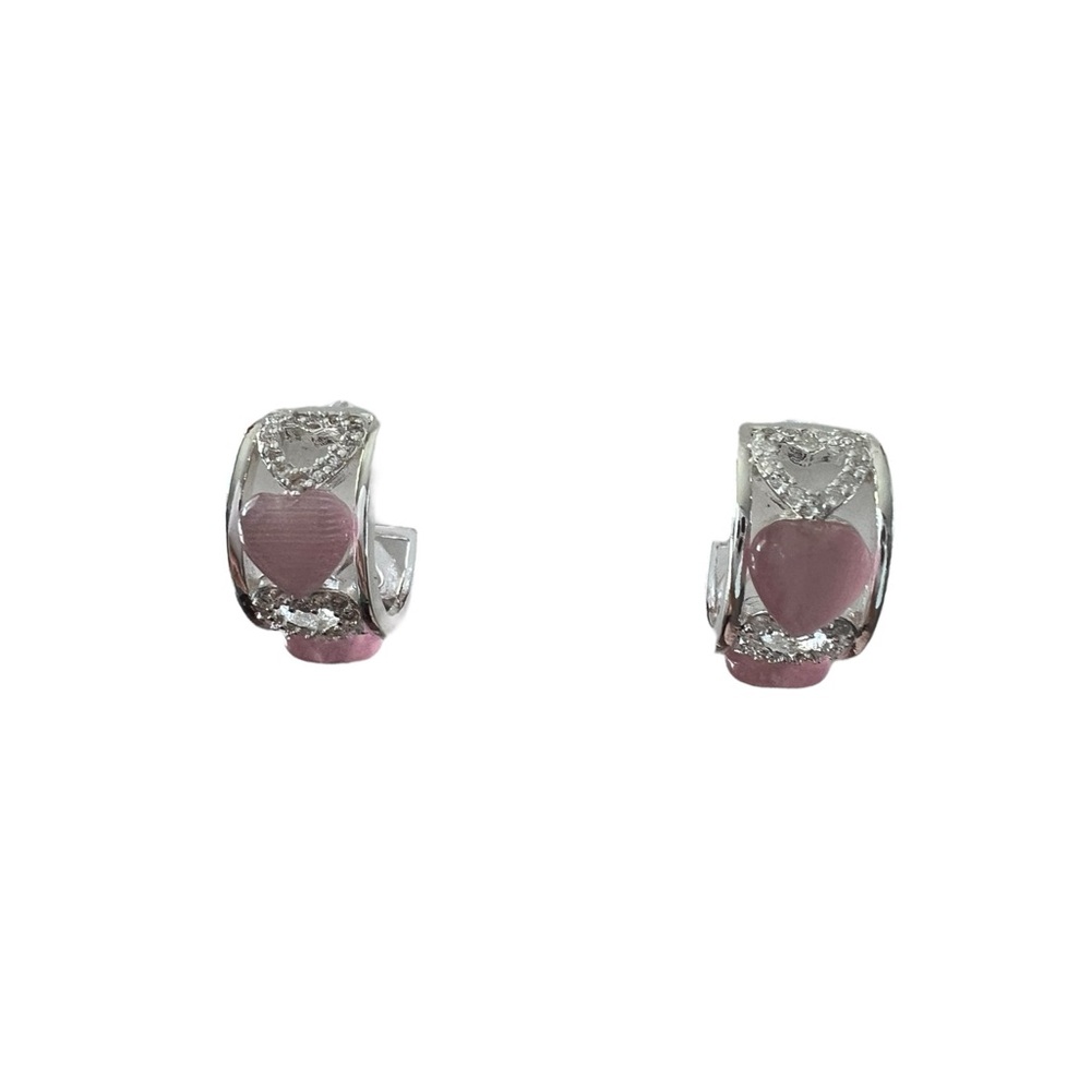 Natural Stone earrings with S925 post silver needle